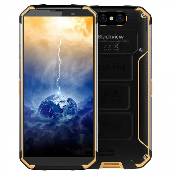 Telefon mobil Blackview BV9500 Plus Galben, 4G, IPS 5.7 , 4GB RAM, 64GB ROM, Android 9, Helio-P70 OctaCore, 10000mAh, Dual SIM, Resigilat