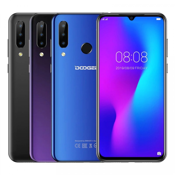 Telefon mobil Doogee N20, 4GB RAM, 64GB ROM, Android 9.0, Helio P23 Octa-Core, 6.3 inch, 4350 mAh, Dual SIM