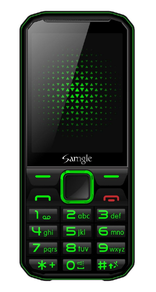 Telefon mobil Samgle F9 Hulk 3G 1450 mAh 64MB RAM 128MB ROM 2.8inch Lanterna Radio Dual SIM Compatibil Digi Mobil Verde Resigilat