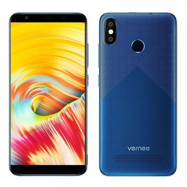 Telefon mobil Vernee T3 Pro, 4G, Android 8.1, 3GB RAM, 16GB ROM, QuadCore MT6739, 5.5 , Face ID, Amprenta, DualSim, Albastru, Resigilat