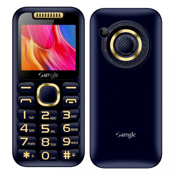 Telefon mobil Samgle Halo, 3G, TFT 2.0 , 64MB RAM, 128MB ROM, Camera 0.08MP, Bluetooth, Radio FM, 1900mAh, Dual SIM, Albastru