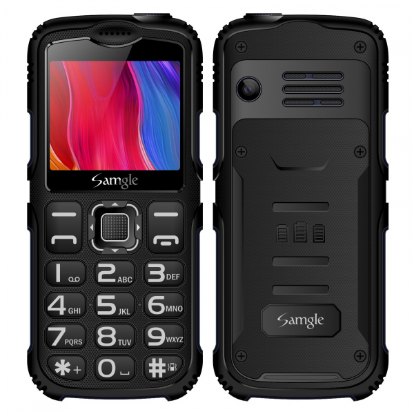 Telefon mobil Samgle Armor, 3G, TFT 2.0 , 64MB RAM, 128MB ROM, Camera 0.08MP, Bluetooth, Radio FM, 1900mAh, Dual SIM, Negru