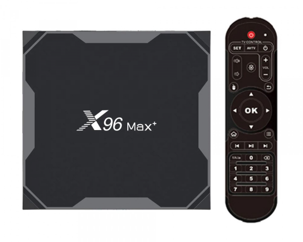 TV Box X96 MAX PLUS Smart Media Player, 8K, RAM 4GB, ROM 64GB, Amlogic S905X3, Android 9.0, Slot Card, Quad Core